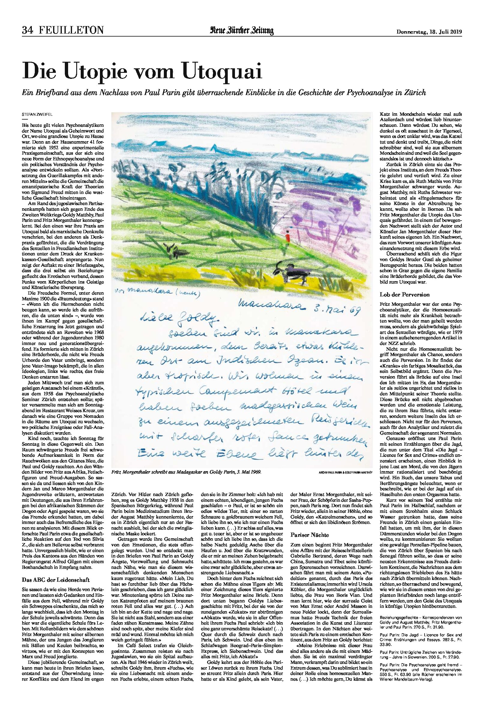 Buchpräsentation Goldy Parin-Matthèy